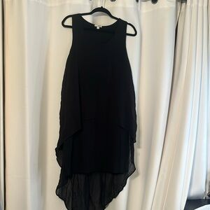 Charming Charlie Bodycon Dress with Sheer Overlay